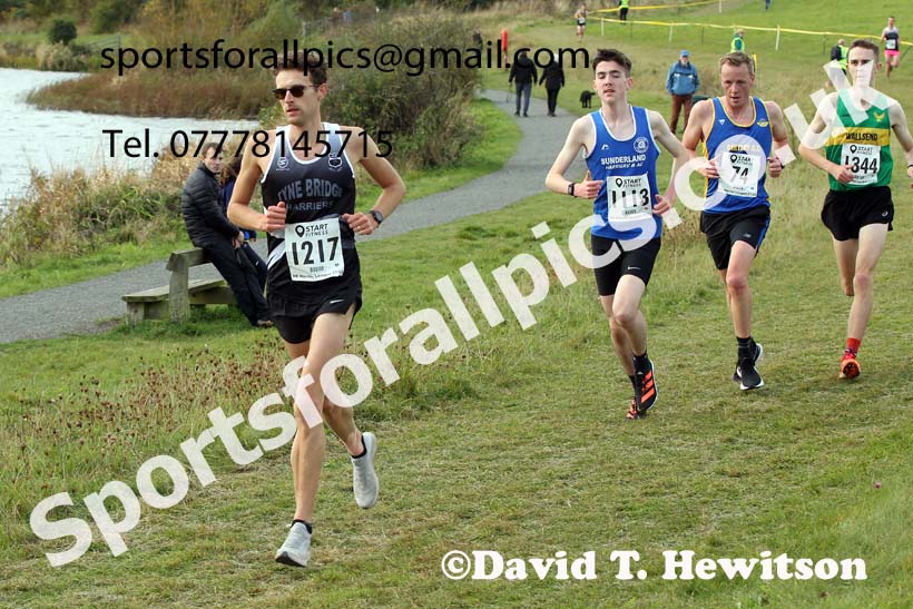 Senior mens 2021 North Eastern Harrier League, Druridge Bay. Photo: David T. Hewitson/Sports for All Pics